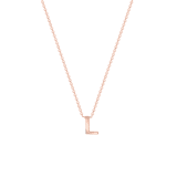 9 karaat rose ketting met letter hanger