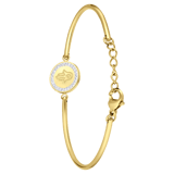 Edelstahlarmband vergoldet Hamsa
