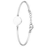 Stainless steel armband met munt