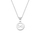 LivLiv stainless steel ketting met hanger open infinity voor dames