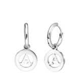 Edelstahlohrringe mit Buchstabe - A