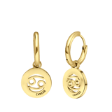 Vergoldete Edelstahlohrringe mit Sternbild Karabiner