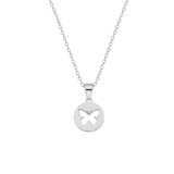 Stainless steel ketting met hanger vlinder