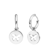 Edelstahlohrringe mit Schmetterling