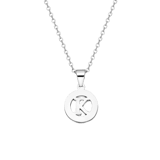 Stainless steel ketting met letter - K