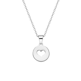 LivLiv stainless steel ketting met open hart voor dames