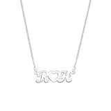 Gerecycled zilveren platina ketting