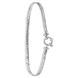 Armband aus recyceltem Silber mit Fischgrätgliedern