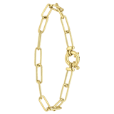 Goldplattiertes Armband aus recyceltem Silber closed forever