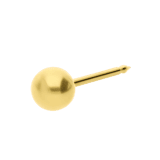 Studex stainless steel goldplated schietoorbel bol 4mm 103