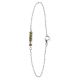Gerecycleerd stainless steel armband met kralen