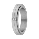 Gerecycled stainless steel anxiety ring