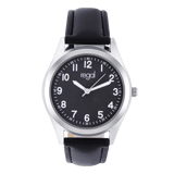 Regal Dames Horloge Zwart PU leer Analoog 