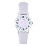 Little Miss Lovely Unicorn Kinder Horloge Zilverkleurig PU leer