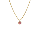 Stainless steel goldplated kinderketting met hanger