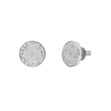 Guess stainless steel oorknoppen round harmony voor dames