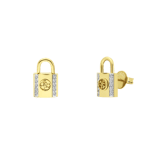 Guess Ohrstecker aus vergoldetem Edelstahl KEEP ME CLOSE