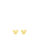 Vergoldete Edelstahlohrstecker Mickey Mouse