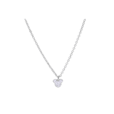 Stainless steel ketting Micky Mouse met wit kristal