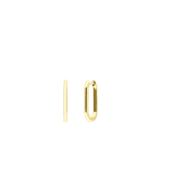 9 karaat oorringen paperclip 13,5mm voor dames