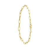 9 Karaat armband paperclip 3,3mm