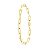 9 Karaat armband paperclip 4,8mm