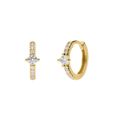 9 karaat oorringen met zirkonia 10mm voor dames