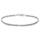 Gerecycled zilveren armband fantasie