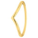 Zilveren goldplated ring voor dames