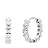 Zilveren oorringen met hartjes rhodiumplated voor dames