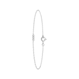 Zilveren armband met drie zirkoniastenen