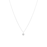 14 karaat witgouden collier solitair diamant (0,025ct)