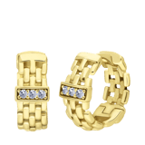 Silberne, goldplattierte Ohrringe Zirkonia
