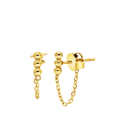 Zilveren goldplated oorknoppen voor dames