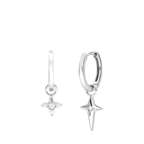 Silberne Ohrringe Stern Zirkonia