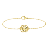 Goldplattiertes Armband aus recyceltem Edelstahl Teppichklopfer-Design