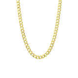 Gerecycled zilveren goldplated schakelketting