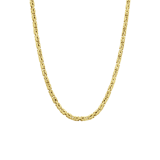 Zilveren goldplated kinderketting schakelketting