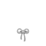 Silberfarbene Bijoux-Brosche Schleife