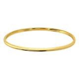 Zilveren goldplated bangle 3mm