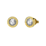 Guess goldplated oorknoppen color my day clear voor dames