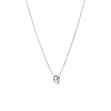 Halskette aus 925er Silber Knopf