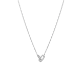 Zilveren ketting met hanger zirkonia