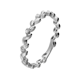 Zilveren ring blad