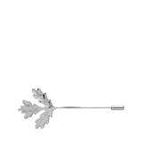 Bijoux zilverkleurige broche blad voor dames