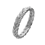 Zilveren ring vlecht zirkonia