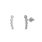 Zirkoniabesetzte Ohrstecker aus Silber