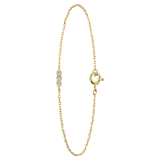 Zilveren goldplated armband zirkonia
