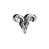 Bettelarmband-Anhänger aus Edelstahl, Sternzeichen Widder