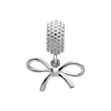 Charm aus 925er Silber, Schleife